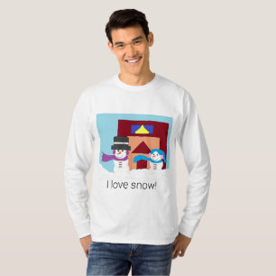 T-shirt Hiver neigeux
