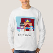 T-shirt Hiver neigeux (Devant)