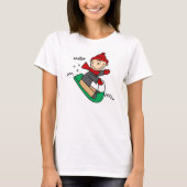 T-shirt Hiver Sledding (Devant)