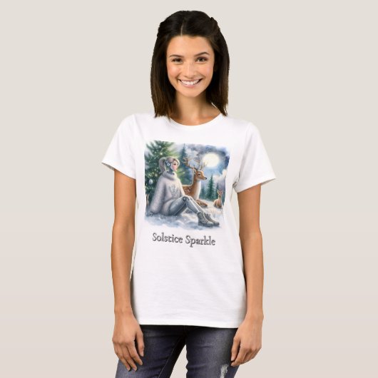 T-shirt Hiver Sparkle Tech STEM Girls Solace (Devant entier)