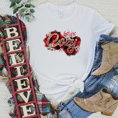 T-shirt hivernal Snowflakes Plaid