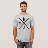 T-shirt hjkl pour les pirates informatiques (Devant entier)