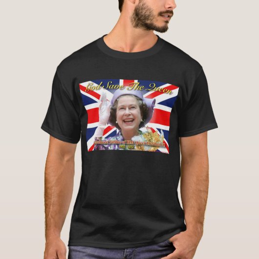 T-shirt HM Queen Elizabeth II Diamond Jubilee (Devant)