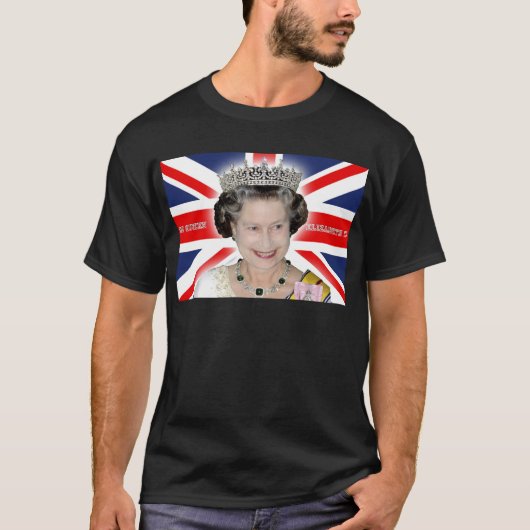T-shirt HM Queen Elizabeth II - Photo Pro (Devant)