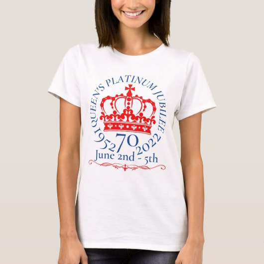 T-shirt HM Queen Platinum Jubilee (Devant)