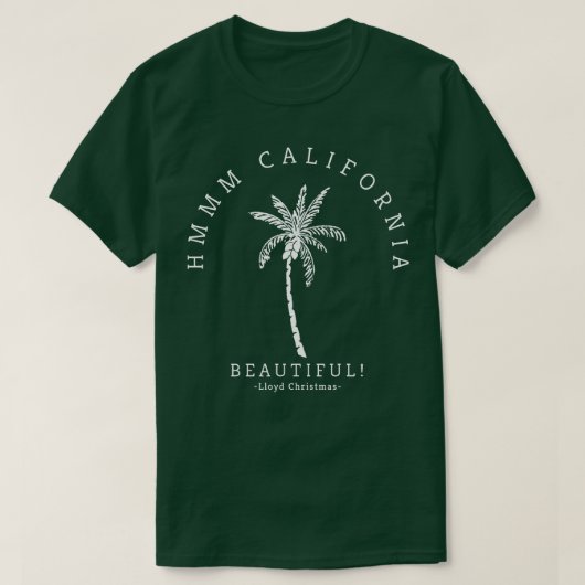 T-shirt Hmmm Californie Belle Lloyd Noël (Design devant)