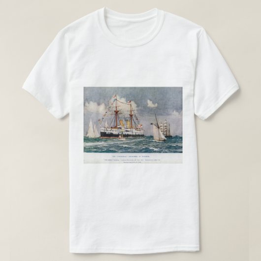 T-shirt HMS inflexible en fer cuirassé 1876 (Design devant)