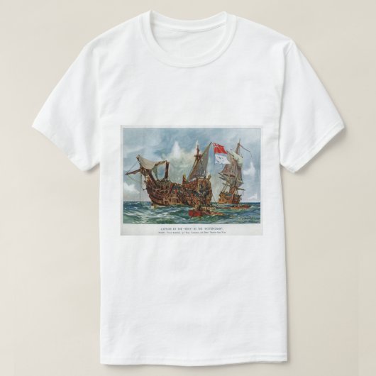 T-shirt HMS Nottingham et cuirassé Mars 1703 (Design devant)