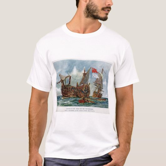 T-shirt HMS Nottingham et cuirassé Mars 1703 (Devant)