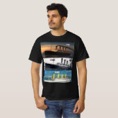 T-shirt hms titanic et ses navires jumeaux (Devant entier)