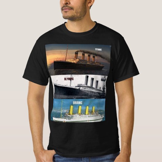 T-shirt hms titanic et ses navires jumeaux (Devant)