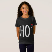 T-Shirt Ho Cubed Ho Ho Ho Math Enseignant Noël (Devant entier)