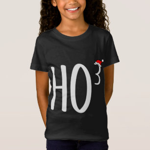 T-Shirt Ho Cubed Ho Ho Ho Math Enseignant Noël