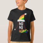 T-shirt Ho Ho Filles Homos Santa Hat Christmas LGBT Pride<br><div class="desc">Ho Ho Filles Homos Santa Hat Noël LGBT Pride Drapeau Noël</div>