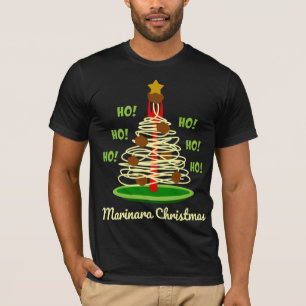 T-shirt Ho ! Ho ! Ho ! Arbre de Noël Marinara
