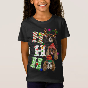 T-Shirt Ho Ho Ho Cavalier Roi Charles Espagnol Maître Chri