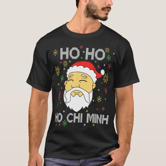 T-shirt Ho Ho Ho Chi Minh Asiatique Vietnamien Père Noël C (Devant)