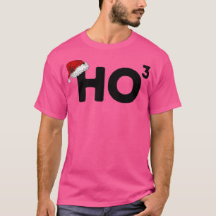 T-shirt Ho Ho Ho Cubed Funky Christmas Pun