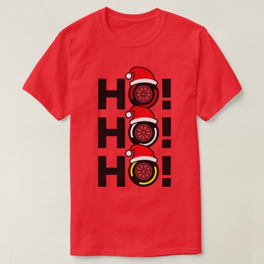 T-shirt Ho Ho Ho F1 Pneus Composé de Noël Design Casquette (Design devant)