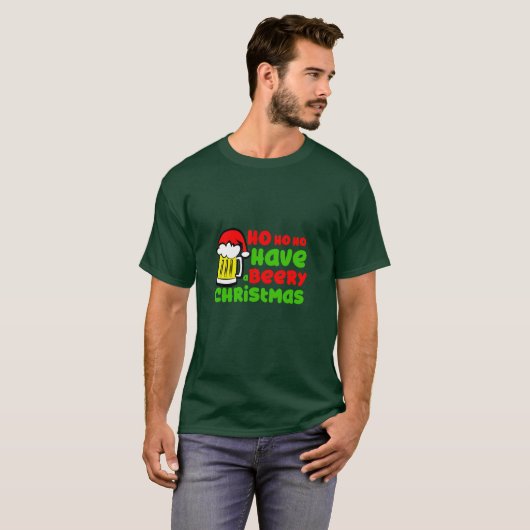 T-shirt Ho Ho Ho Ho Avoir Une Beauté Noël (Devant entier)