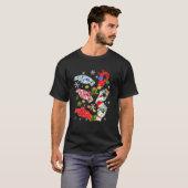 T-shirt Ho Ho Ho Ho Hand Sign Language Interpreter ASL Xma (Devant entier)