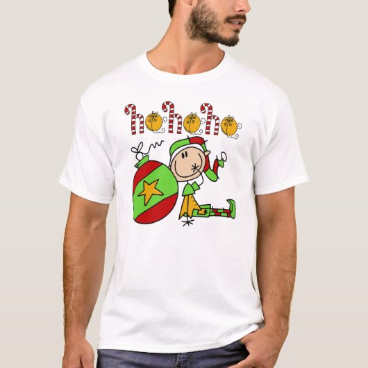 T-shirt Ho Ho Ho Holiday Elfe (Devant)