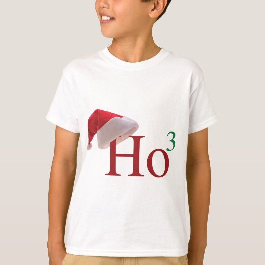 T-shirt Ho Ho Ho Noël 3 à la 3ème puissance conçoit (Devant)
