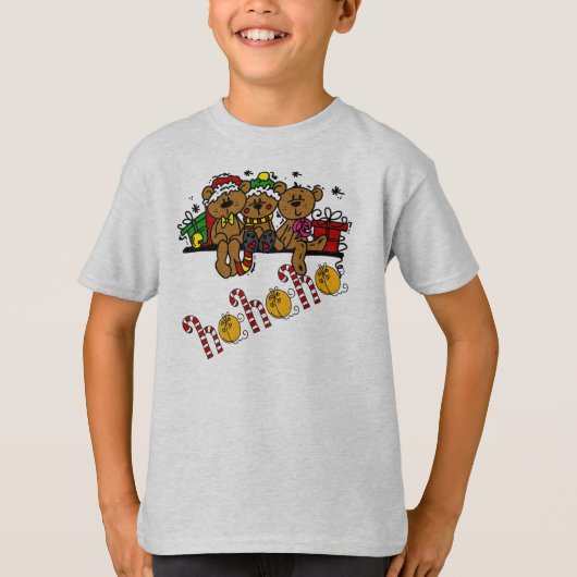 T-shirt Ho Ho Ho Nounours (Devant)