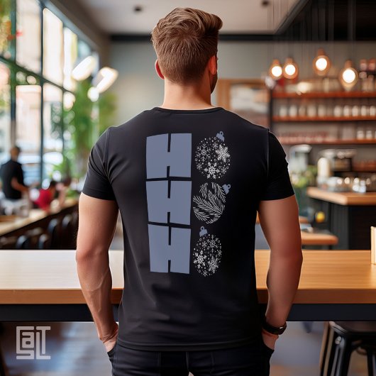 T-shirt Ho Ho Ho Ornement de Noël Classique