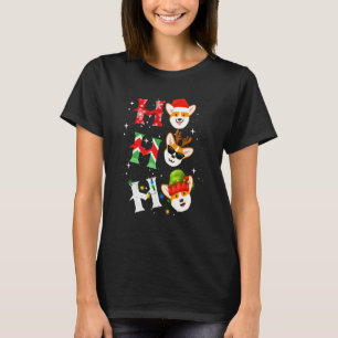 T-shirt Ho Ho Ho Pembroke Welsh Corgi tenue de Noël Christ