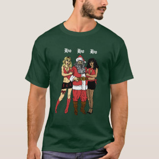 T-shirt Ho Ho Ho Père Noël (vert)
