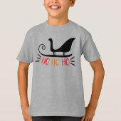 T-shirt Ho Ho Ho Sleigh Ride Noël (Devant)