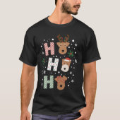 T-shirt Ho Ho Ho Welsh Terrier Joyeux Noël (Devant)