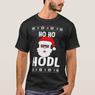 T-shirt Ho Ho Hodl Crypto Noël Père Noël Cryptomonnaie X