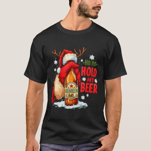 T-shirt Ho Ho Hold My Beer (Devant)