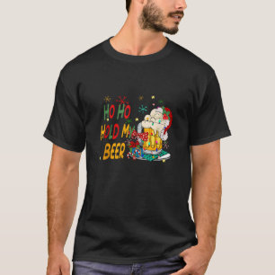 T-shirt Ho Ho Hold My Beer Santa Claus Joyeux Noël 202