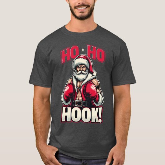T-shirt Ho Ho Hook Boing Santa friend (Devant)