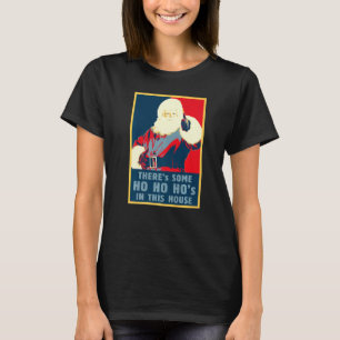 T-shirt Ho Ho Ho's In This House Père Noël Retro