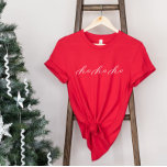 T-shirt Ho Ho Mini Script de Noël Chemise<br><div class="desc">Nous ajoutons toujours de nouveaux designs chaque jour !</div>