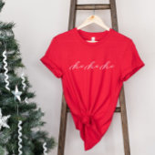 T-shirt Ho Ho Mini Script de Noël Chemise