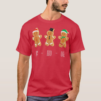 T-shirt HO HO OH Funny Christmas Baking Gingerbread 