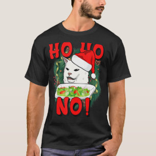 T-shirt Ho Ho Pas de Tache Le Costume de Santa pour Chat N