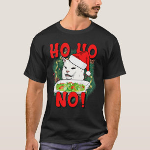 T-shirt Ho Ho Pas de Tache Le Costume de Santa pour Chat N