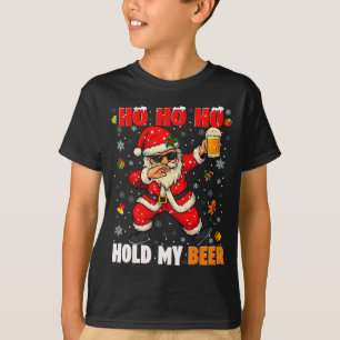 T-shirt Ho Ho Tiens Mon Verre Frais Santa Noël Dabbing X