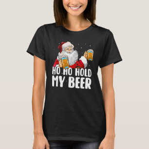 T-shirt Ho Ho Tiens mon verre Père Noël Joyeux Noël 202