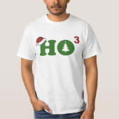 T-shirt Ho Joyeux Noël cubé (Devant)