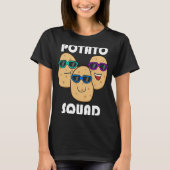 T-shirt Hobby Chef Potatoe Squad Ironic Saying Vegetables (Devant)