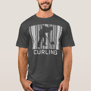 T-shirt Hobby de curling avec code barre