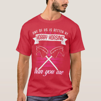 T-shirt Hobby Horse Girl Riding Hobbyhorse ami