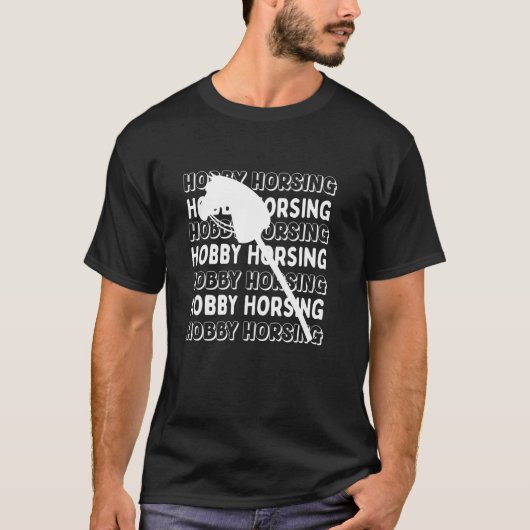 T-shirt Hobby horsing blanc (Devant)